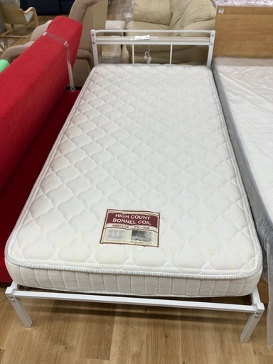 【軽トラ90分貸し出しサービス】ニトリ　マットレス付きパイプベッド