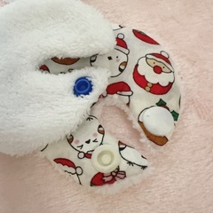 胃ろうカバー 胃瘻パッド ペグカバー 4個セット クリスマス タオル地 7せんcmの画像