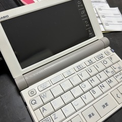 CASIO EX-word 電子辞書 ホワイト 取扱説明書付きの画像