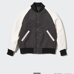 タグ付き　新品未使用  UNIQLO スタジアムジャンパー XL ダークグレー 453598 の画像
