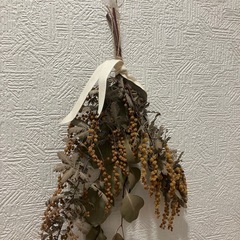【再掲】ミモザ　ドライフラワー　スワッグの画像