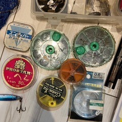 古い釣り道具の画像