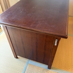 GY1021 書斎机　昭和レトロ　学習机　片袖座机　木製の画像