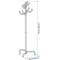 イケア IKEA サボテンポールハンガー パープルの画像