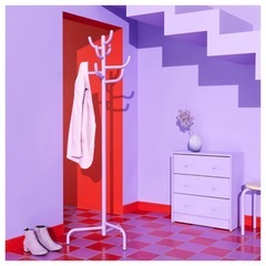 イケア IKEA サボテンポールハンガー パープルの画像