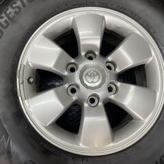 【BS DM-V3 265/70R16】スタッドレス【トヨタ 215系ハイラックスサーフ 純正ホイール 16インチ 7J6HPCD139.7+30】22年製 バリ溝 (STF042) の画像