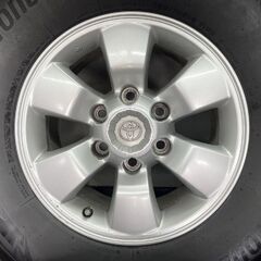 【BS DM-V3 265/70R16】スタッドレス【トヨタ 215系ハイラックスサーフ 純正ホイール 16インチ 7J6HPCD139.7+30】22年製 バリ溝 (STF042) の画像