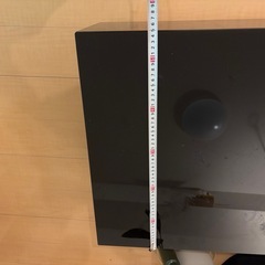 ブラックガラス ローテーブル 引き出し収納付き 幅110cm 光沢 モダンテーブルの画像