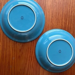 たち吉　カレー皿　パスタ皿　大皿　青 2枚セットの画像