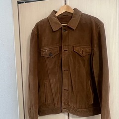 アメリカンイーグル 本革スエードジャケット（XL）極美品／上質レザーの存在感 の画像