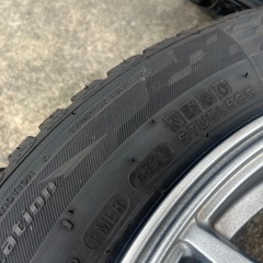 アルミホイール　4穴　4本セット　175/65R15 オールシーズンタイヤ　2023年製　バリ山　スイフトにてしようにて使用の画像