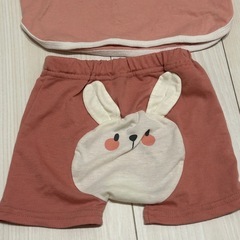 Tシャツ＆お尻ウサギパンツセットの画像