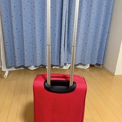 キャリーケース　ピンク　水玉　機内持ち込み可の画像