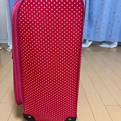 キャリーケース　ピンク　水玉　機内持ち込み可の画像