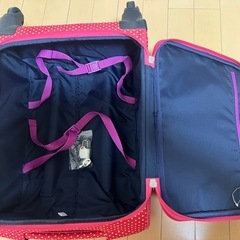キャリーケース　ピンク　水玉　機内持ち込み可の画像