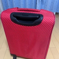 キャリーケース　ピンク　水玉　機内持ち込み可の画像