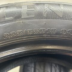 BS BRIDGESTON ALENZA LX100 アレンザ 225/55R18 18インチ 夏タイヤ 2本 21年製 バリ溝 デリカD:5 アウトランダー ZR-V等　(STH056)の画像