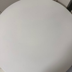 丸テーブル サークルテーブル ダイニング ベットルーム　ホワイトの画像