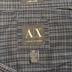 ARMANI exchange ネイビー長袖シャツの画像