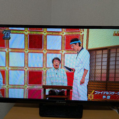 32インチ　フナイ　テレビ　裏録画可能　リモコン付き　動作確認済の画像