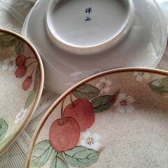 美品　洋山　焼き物　和皿　中５枚　小５枚　合計１０枚セットの画像