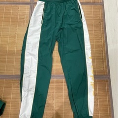 adidas  グリーン/ホワイト フード付きジャージ上下の画像