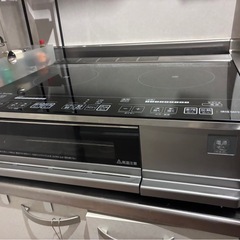 IHクッキングヒーター 据置 グリル アイリスオーヤマ IHC-SG221Vの画像