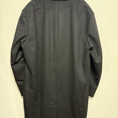 【ほぼ未使用】ユニクロ　ウールカシミヤチェスターコート　ブラック　XLの画像