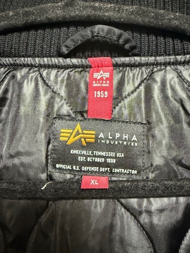 【ほぼ未使用】アルファインダストリーズ　ダウンジャケット