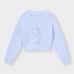 「処分価格」ＧＵ ショ－ト丈ﾆットカ－ﾃﾞィガン『未着用』の画像