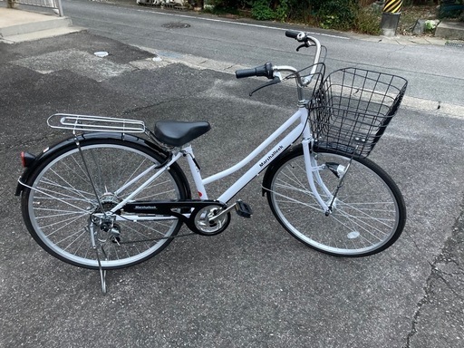 自転車　ホワイト