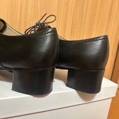 MARGARET HOWELL idea 黒 レースアップシューズ 23.5cmの画像