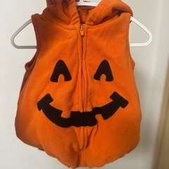 赤ちゃん　ハロウィンコスプレ　かぼちゃの画像