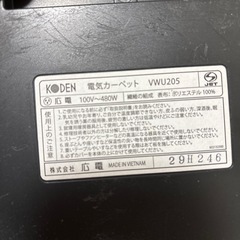 まだまだ使える電気カーペットの画像