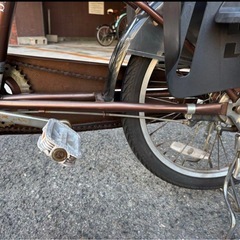 【お渡し予定確定】非電動 3人乗り 子乗せ 自転車 パンク中の画像