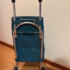 値下げ　ショッピングカート　折り畳み　グリーン　の画像