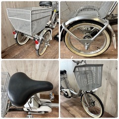 ブリヂストン 電動アシスト三輪自転車  アシスタワゴン ホワイト 電動アシスト自転車 充電器付きの画像