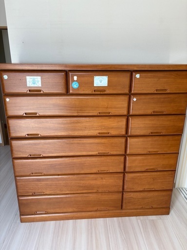 GY1021 府中家具桐箪笥整理タンス7段