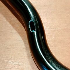 加古川　ソトのマ　ブルホーンハンドル　アルミハンドル　幅400mm　中古品の画像
