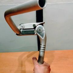 加古川　ソトのマ　中古部品　ステム　ワンタッチ角度調整　アルミ　差し込み径25.4mm　クランプ径25.4　中古品の画像