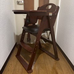 KATOJI 木製ハイチェア　おりた折りたたみの画像