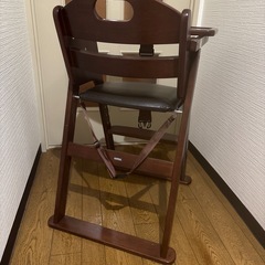 KATOJI 木製ハイチェア　おりた折りたたみの画像