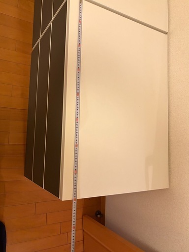 【2台セット】IKEA チェスト 幅80cm 白とダークグレー