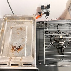 話し中
10/23まで引取　LPガスコンロ グリル付き　汚れありの画像