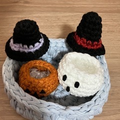ハンドメイド　ネコ型　小物入れ　セットの画像