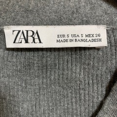 【着用回数少】ZARA シンプルだけどシルエットが綺麗なグレーカーディガンの画像
