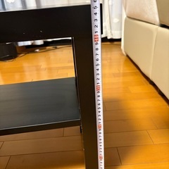 【無料】木製ロングベンチ 90×26×45.5cm ブラックの画像