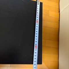 【無料】木製ロングベンチ 90×26×45.5cm ブラックの画像