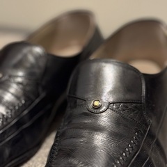 LANVIN ブラック ローファーの画像