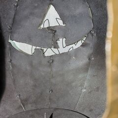 ハロウィン 金属製のかぼちゃの置物の画像